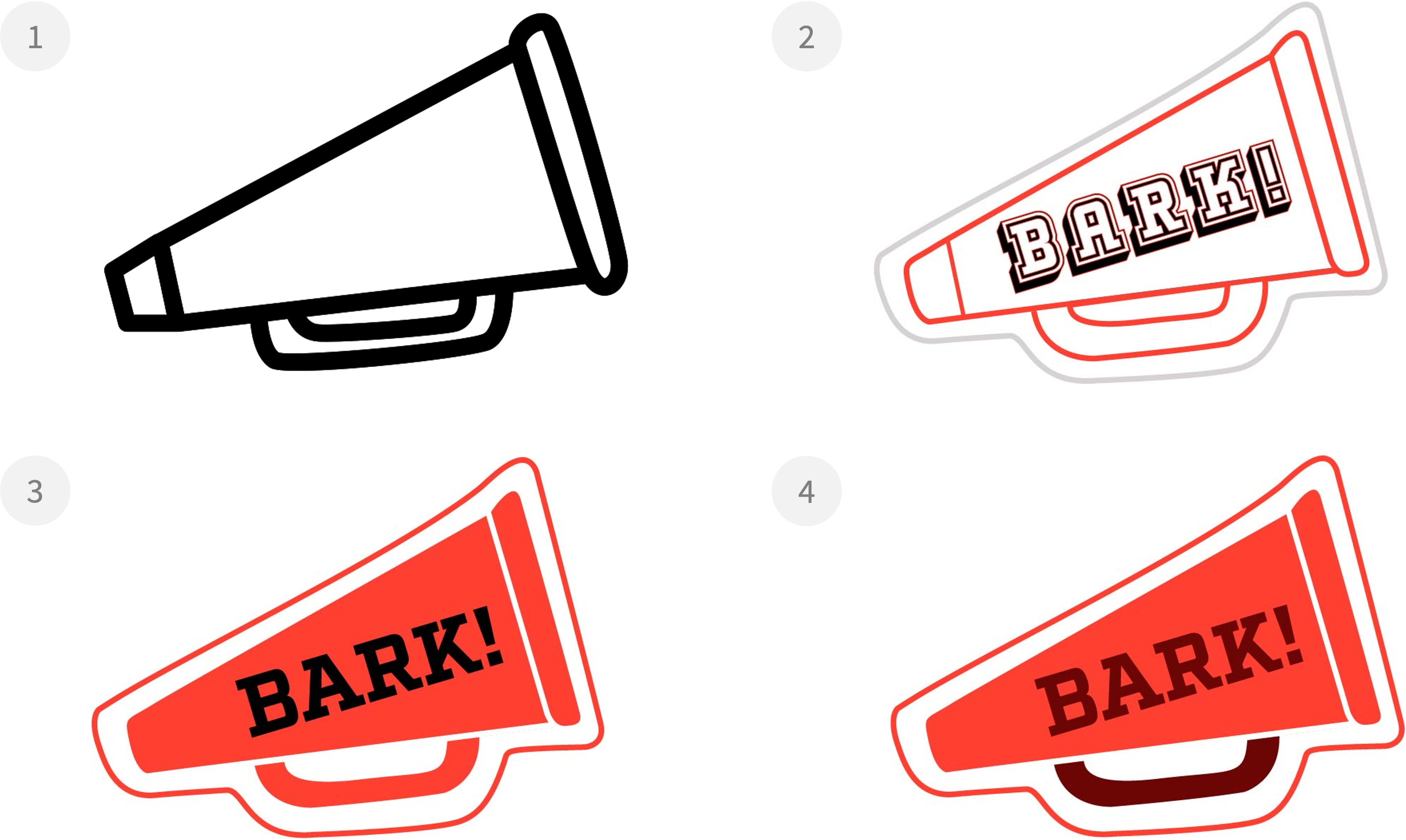BARK! logo design history