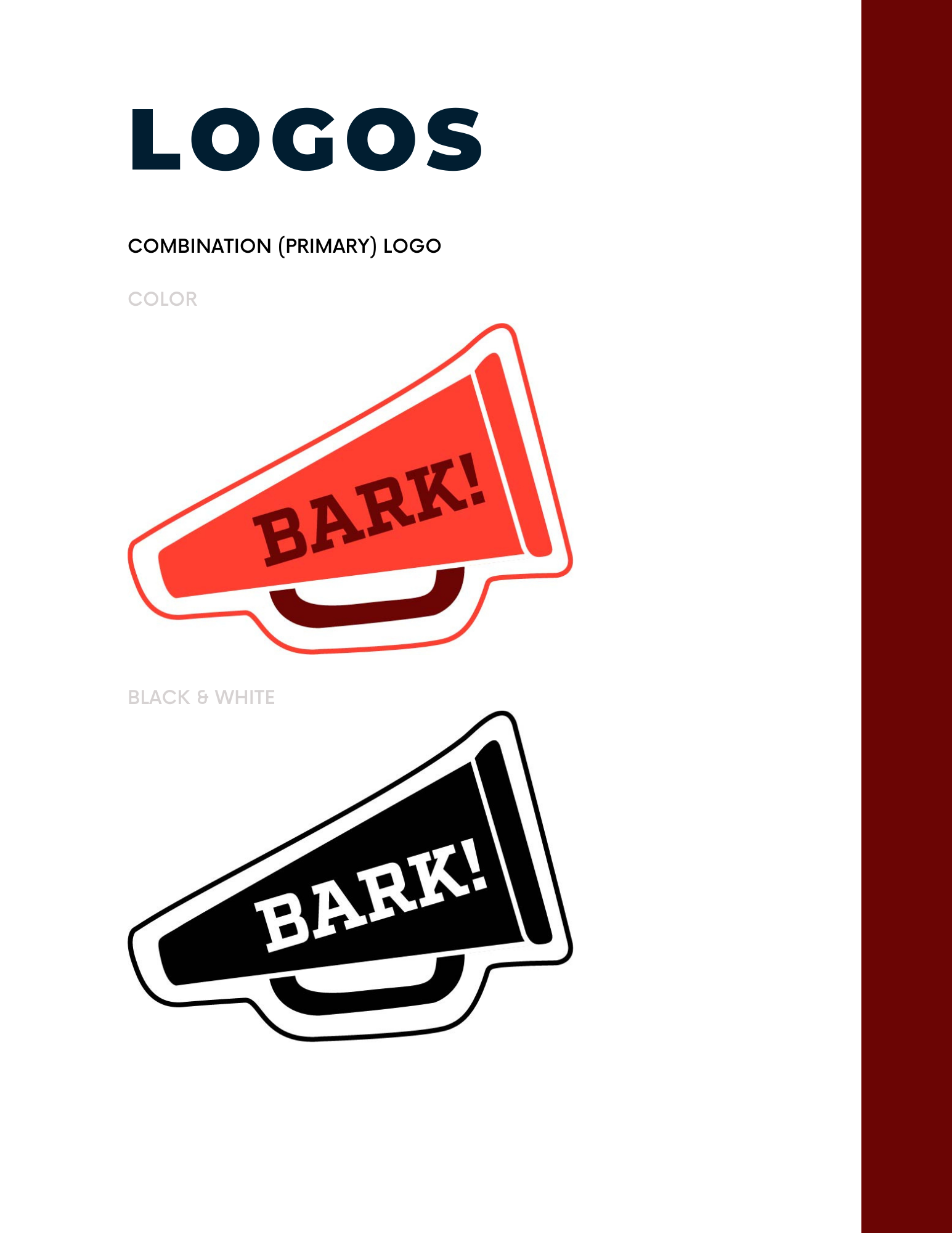 Page 5 from style guide.