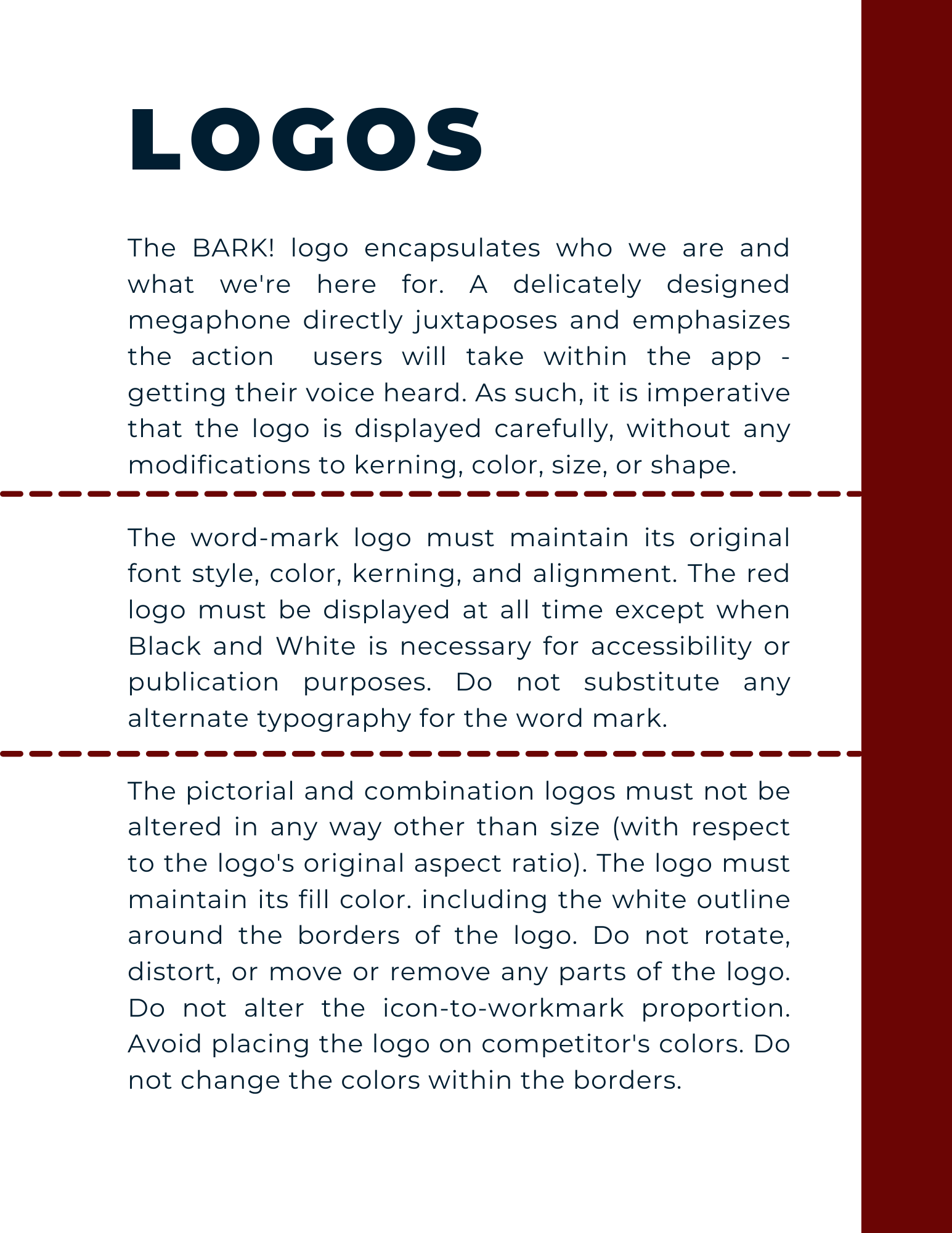 Page 6 from style guide.