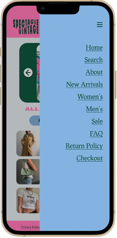 Overview menu