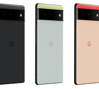 Pixel 6 in three colors