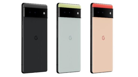 Pixel 6 in three colors