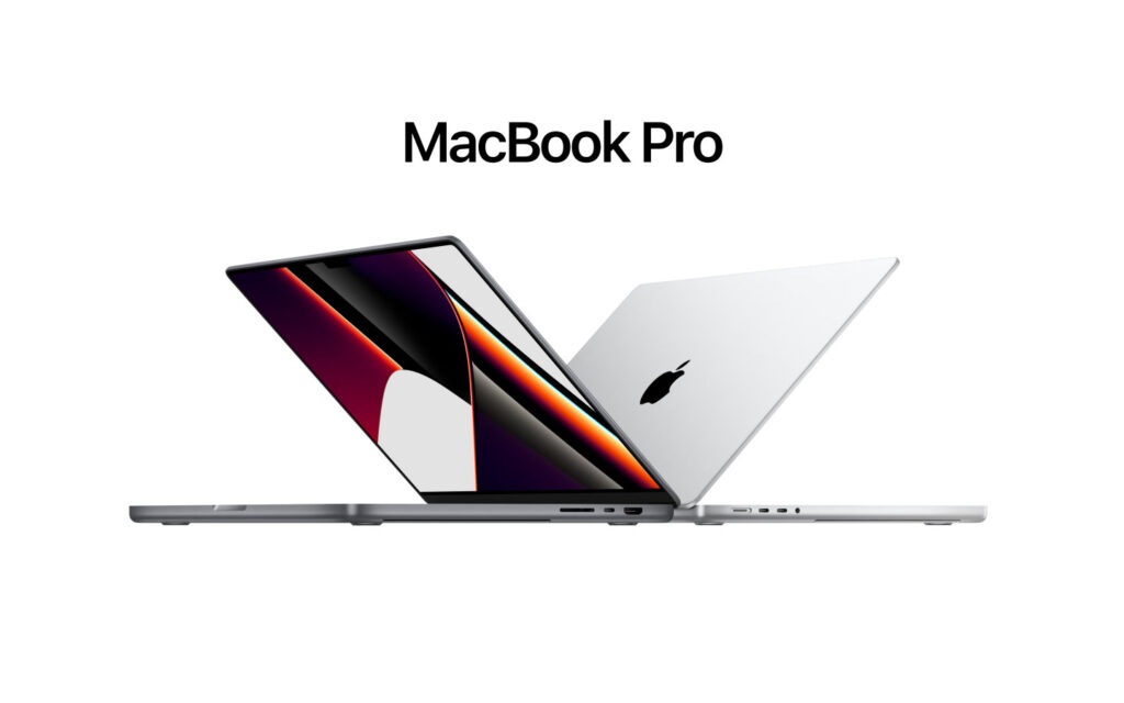 2021 MacBook Pro in space gray and silver